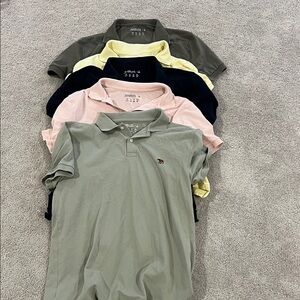 Abercrombie & Fitch Polo Shirts - Green, Yellow, Pink, Navy